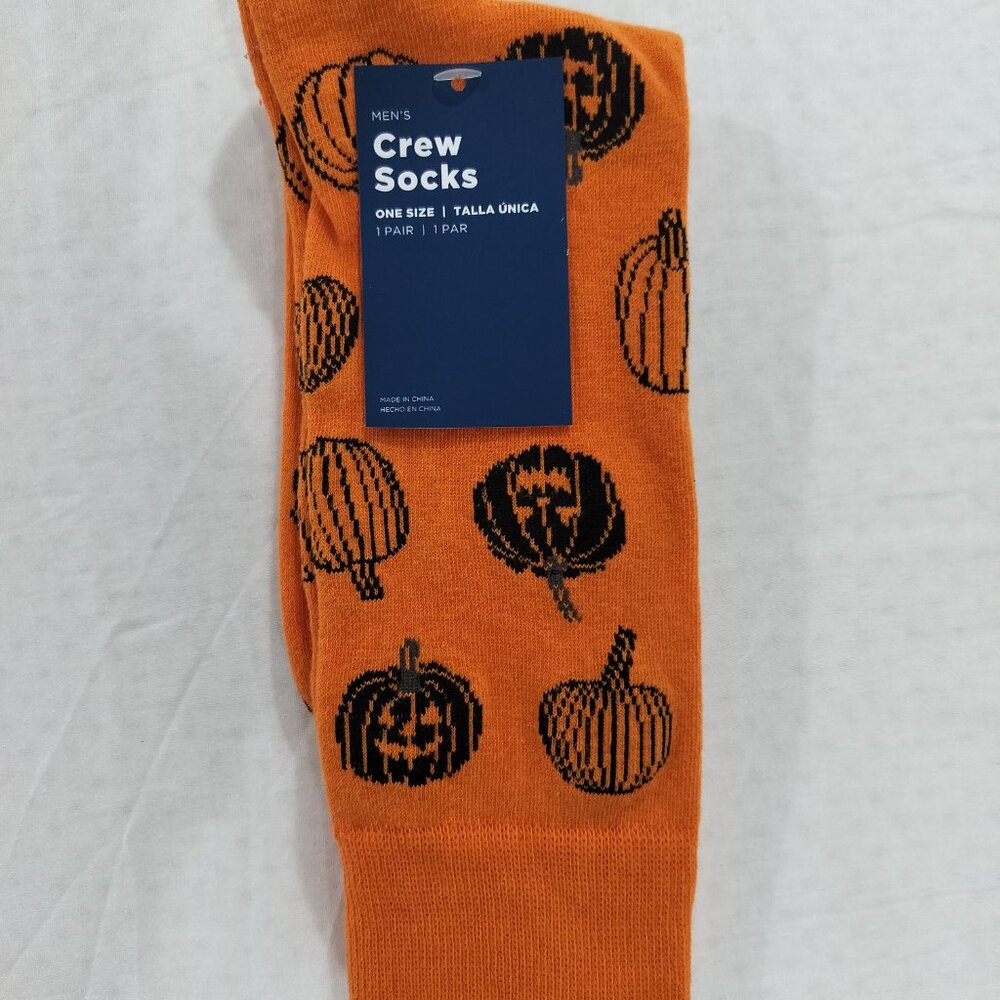 Pumpkin Crew Socks - Men's